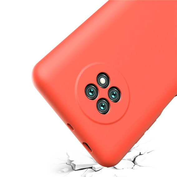 Калъф за Xiaomi Redmi Note 9T 5G, Silicone Lite, червен