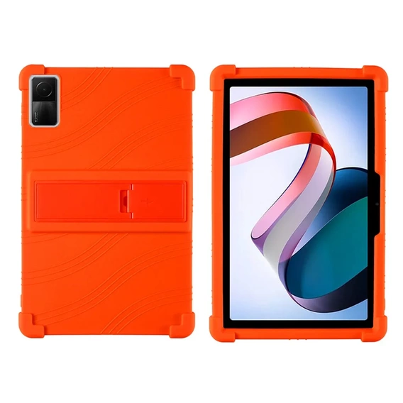 Силиконов Калъф за Xiaomi Redmi Pad SE 11", Impact, брониран, оранжев