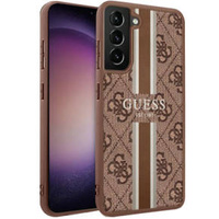 Калъфи GUESS за Samsung Galaxy S23, Printed Stripe Hardcase, кафяв