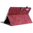 Калъфи за Lenovo Tab M9, Wallet Pen Slot, червен
