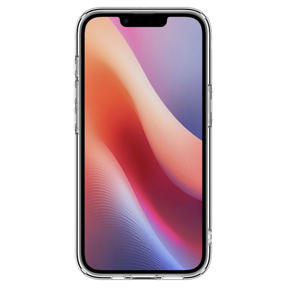 Калъфът MagSafe Spigen за iPhone 16E, Ultra Hybrid, прозрачен / бял + 9H закалено стъкло