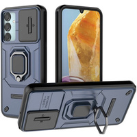 Калъф за Samsung Galaxy M15 5G, KickStand Camera Lens, син