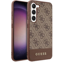 Калъфи GUESS за Samsung Galaxy S23+ Plus, 4G Bottom Stripe, кафяв