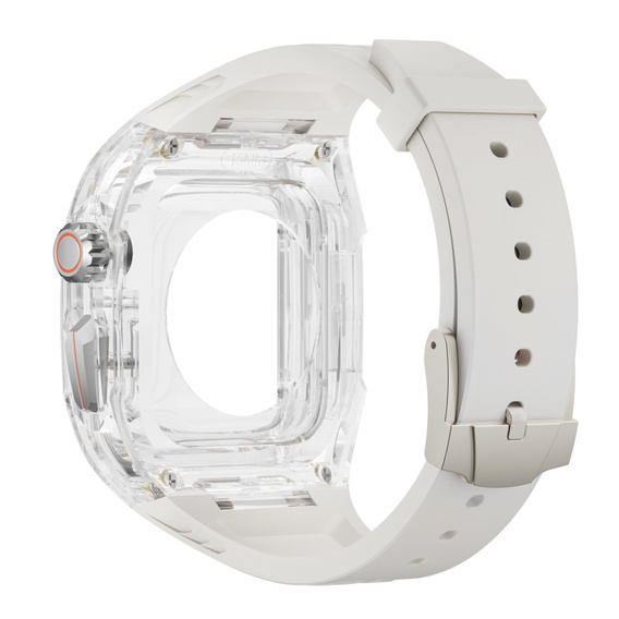 Силиконова каишка с калъф за Apple Watch 1/2/3/4/5/6/7/8/9/10/SE/Ultra/Ultra 2 42/44/45/49MM