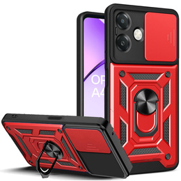 Брониран калъф за Oppo A40 / Oppo A40m, CamShield Slide, червен