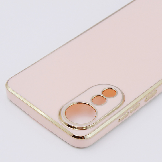 Калъф за Oppo A78 4G, Glamour CamShield, розов rose gold