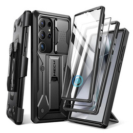 Здрав калъф за Samsung Galaxy S25 Ultra – Tongate MECH Series Clip, черен