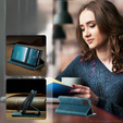 CASEME калъф за Samsung Galaxy M33 5G, Leather Wallet Case, син