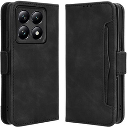 Калъф с капак за Xiaomi 14T, Card Slot, черен