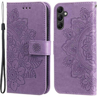 Калъф с капак за Samsung Galaxy A14 4G/5G, Mandala Flower, лилав