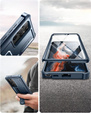 Брониран калъф за Samsung Galaxy S22 Ultra, Dexnor Full Body, тъмносин