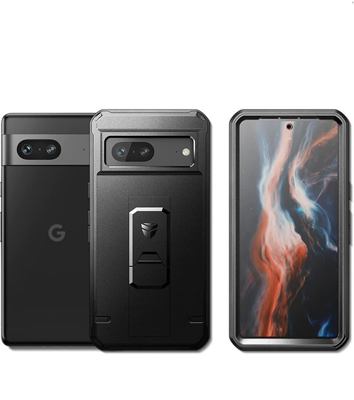 Брониран калъф за Google Pixel 7 Dexnor Full Body, Dexnor Full Body, черен