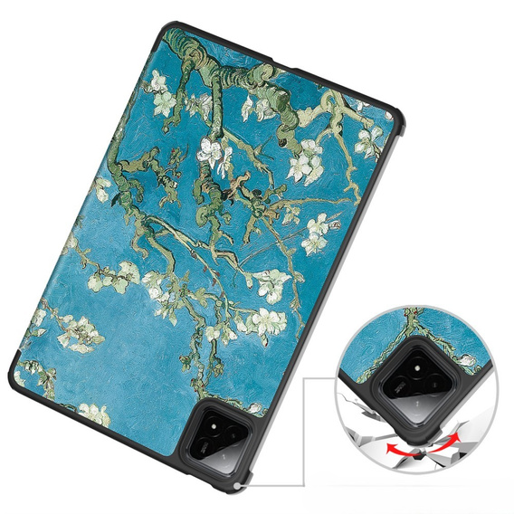 Калъф за Xiaomi Pad 7 / Xiaomi Pad 7 Pro, Smartcase, Flowers