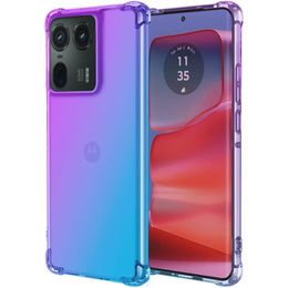 Калъфът Gradient Dropproof за Motorola Edge 50 Ultra, Лилаво / синьо