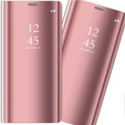 Калъфи за Samsung Galaxy A72 5G, Clear View, розов rose gold