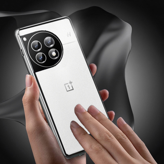 Калъфът за OnePlus 13, Magnetic Dual Glass, сребърен