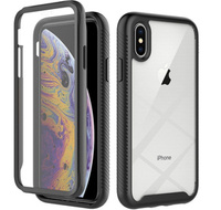 Калъф за iPhone XS, Shockproof, с фолио, черен