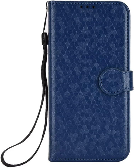 Калъф с капак за Samsung Galaxy M55 5G, Wallet Rhombus, черен