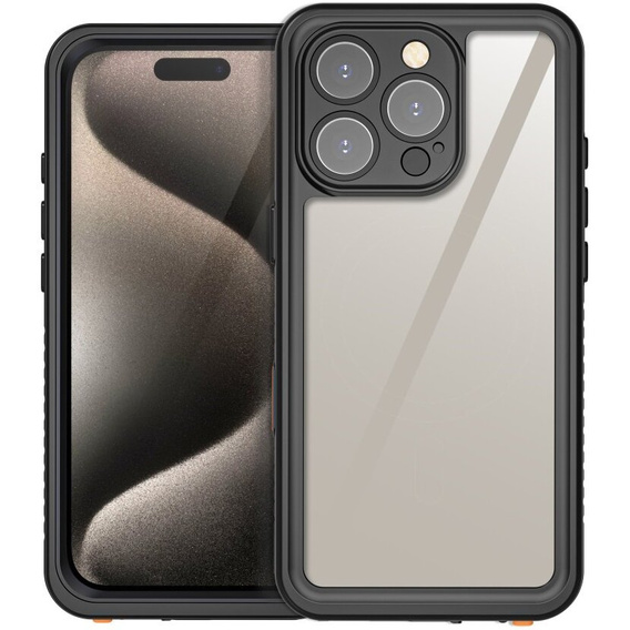 Калъфи IP68 водоустойчив за iPhone 16 Pro Max, черен