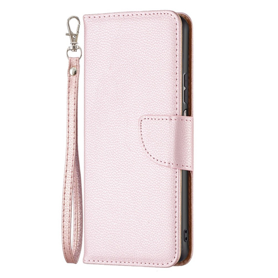 Калъф с капак за Samsung Galaxy M33 5G, Wallet Litchi Magnet, розов rose gold