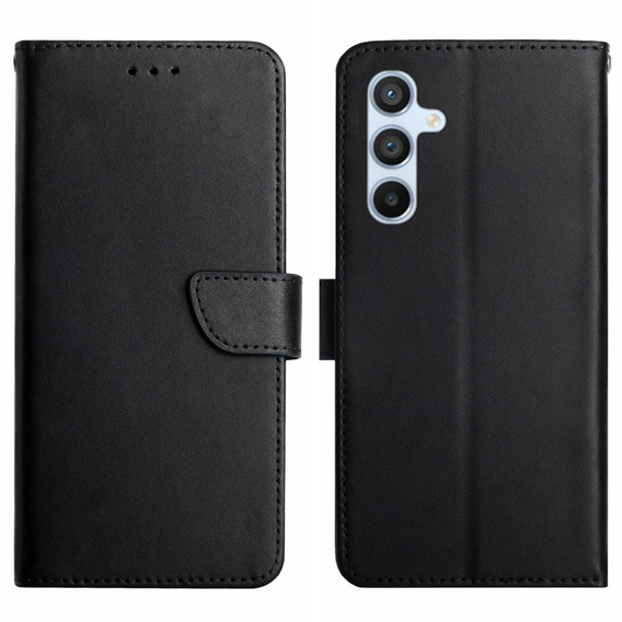 Калъф с капак за Samsung Galaxy A35 5G, Split Leather Wallet, черен