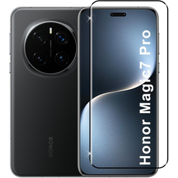 3D закалено стъкло за Honor Magic 7 Pro, черна рамка