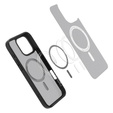 Калъфът MagSafe Spigen за iPhone 16 Pro Max, Ultra Hybrid, прозрачен / черен + 9H закалено стъкло