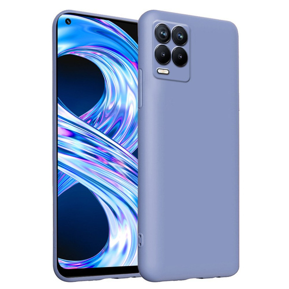 Калъф за Realme 8 / 8 Pro, Silicone Lite, лавандулов