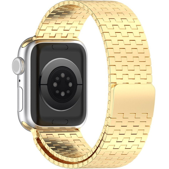 Стоманена гривна за Apple Watch 1/2/3/4/5/6/7/8/SE/ULTRA 42/44/45/49 MM - златен