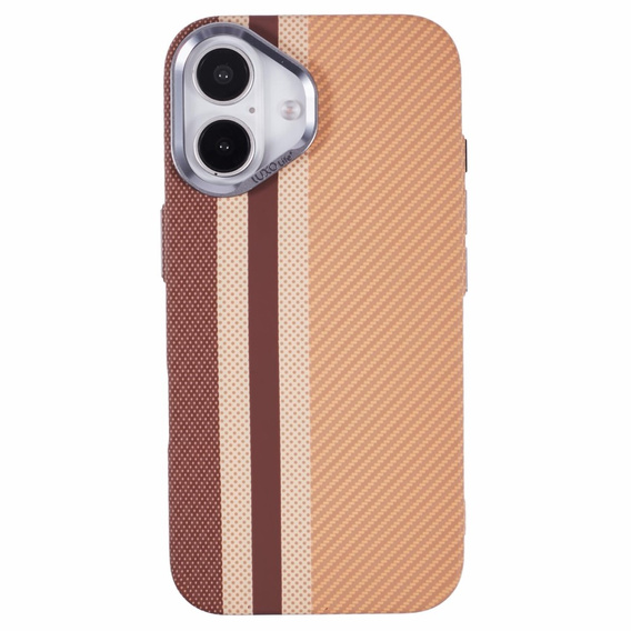 Калъфът за iPhone 16 Plus, Carbon Fiber MagSafe, жълт