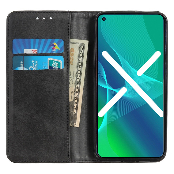 Калъф с капак за Asus Zenfone 9 5G / 10 5G, Split Leather Wallet, черен