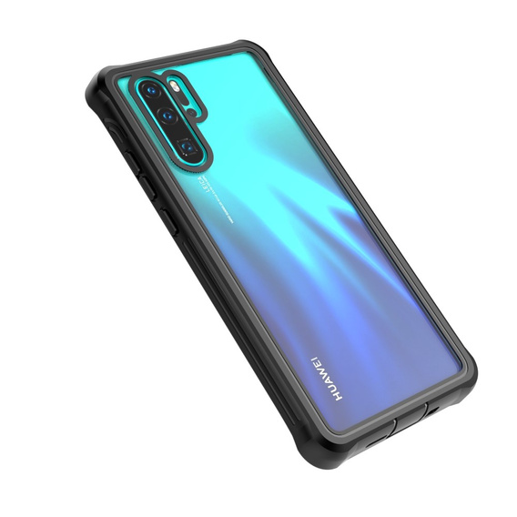 Калъф за Huawei P30 Pro, Shockproof, с фолио, черен