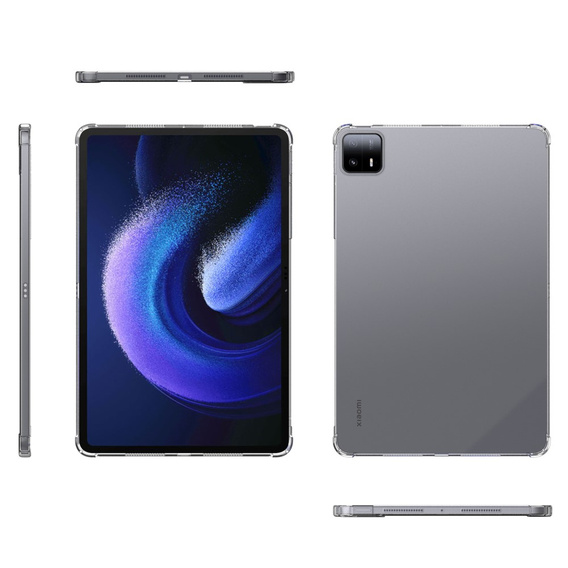 Калъф за Xiaomi Pad 6 Max, силикон, прозрачен