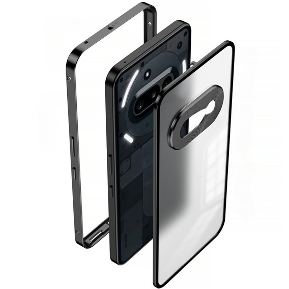 Калъф за Nothing Phone 3A, Frame Case, черен