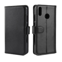 Калъф с капак за Huawei Honor 8X, Split Leather Wallet, черен