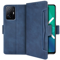 Калъф с капак за Xiaomi 11T / 11T Pro, Card Slot, син