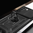 Брониран калъф за Samsung Galaxy S22 5G, CamShield Slide, черен