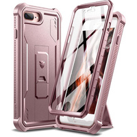 Брониран калъф за iPhone 7 Plus / 8 Plus, Dexnor Full Body, розов rose gold