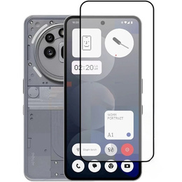 3D закалено стъкло за Nothing Phone 3A Pro, черна рамка