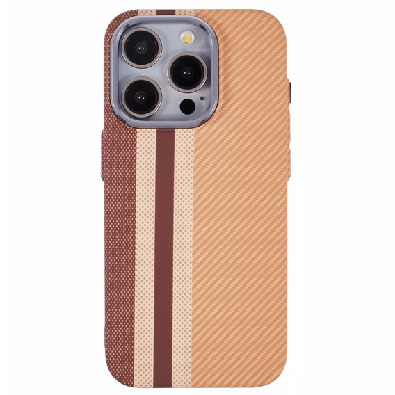Калъфът за iPhone 13 Pro Max, Carbon Fiber MagSafe, жълт