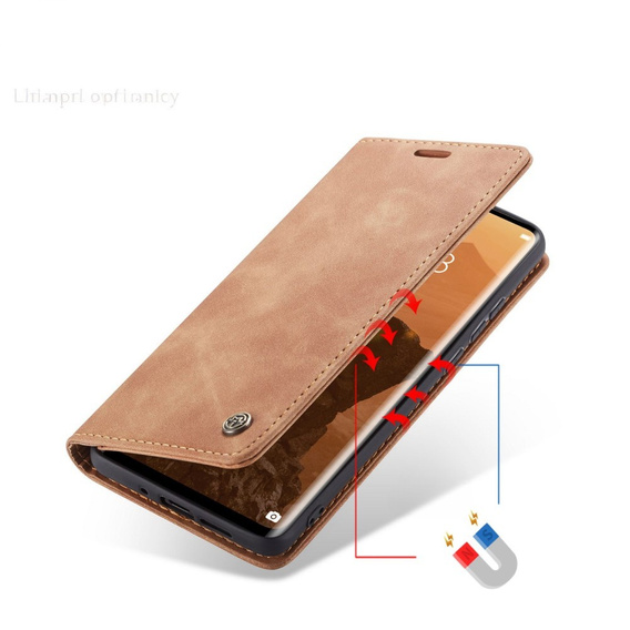 CASEME калъф за Huawei P30 Pro, Leather Wallet Case, кафяв