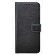 Калъф с капак за Oppo A38 4G / Oppo A18 4G, Crazy Horse Wallet, черен