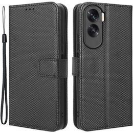 Калъф с капак за Honor 90 Lite 5G, Wallet Smart Magnet, черен