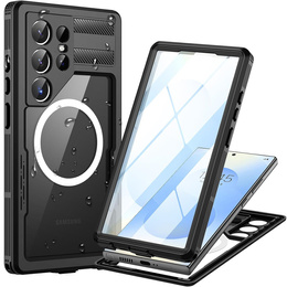 Водоустойчивият калъф за Samsung Galaxy S25 Ultra, Redpepper, за MagSafe, черен