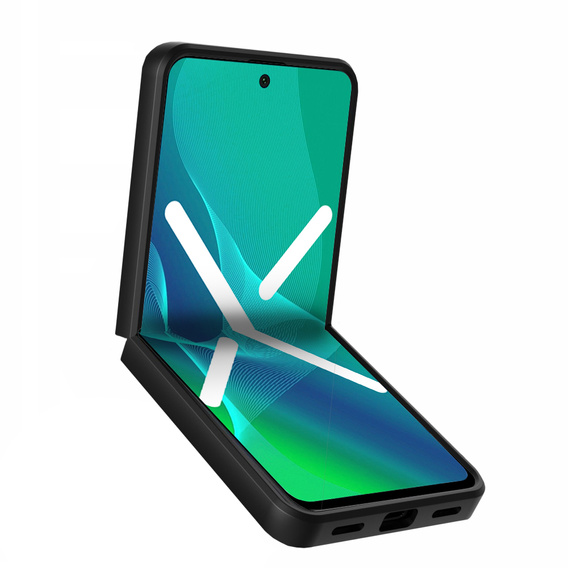 Брониран калъф за Huawei P50 Pocket, CamShield Slide, черен
