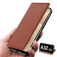 Skórzane Etui Wallet do Samsung Galaxy A32 5G, Brown