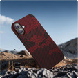 Калъфът iPhone 16 Plus, Aramid Fiber MagSafe, червен
