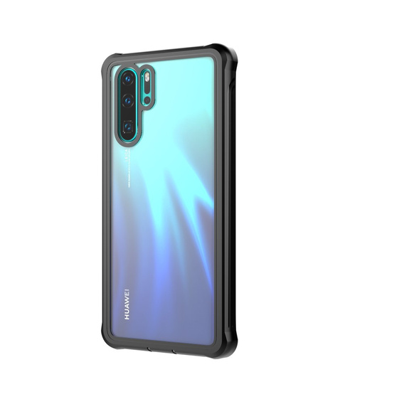 Калъф за Huawei P30 Pro, Shockproof, с фолио, черен