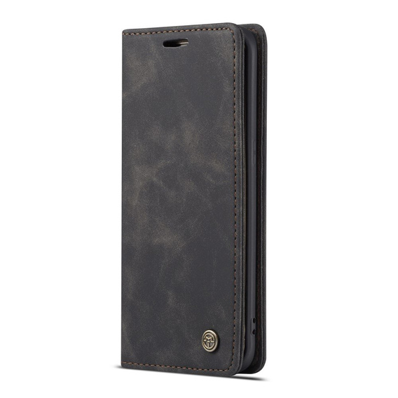 CASEME калъф за Samsung Galaxy S7 Edge, Leather Wallet Case, черен