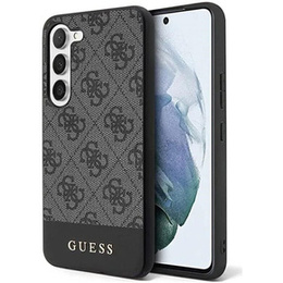 Калъфи GUESS за Samsung Galaxy S24+ Plus, 4G Bottom Stripe, сив